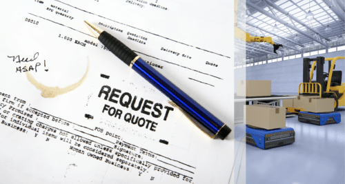 Afbeelding van een offerte voor een productiehuis